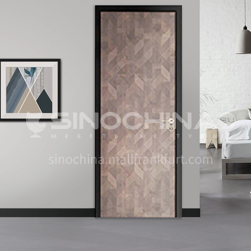 Fashion narrow side aluminum wooden door